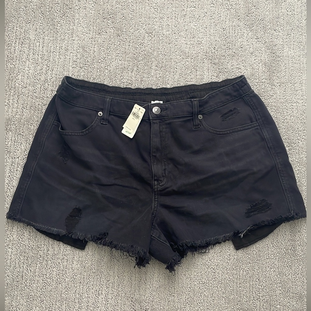 Aerie Black High Waisted Shorts